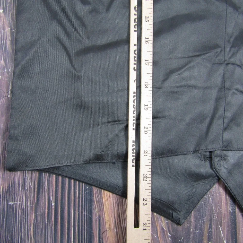 Pinstripe Suit Vest Mens Medium Charcoal Grey Black Formal Waistcoat Wedding